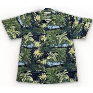 Rare Tommy Bahama LG Open Collar Aloha 100 Silk Button Hawaii Camp Shirt T33770